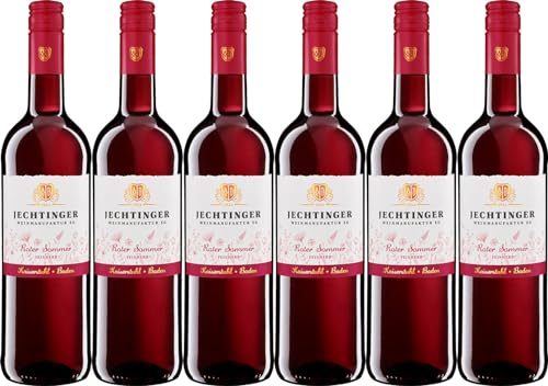 Jechtinger Weinmanufaktur eG Roter Sommer Cuvée 2023 Feinherb (6 x 0.75 l) von WirWinzer