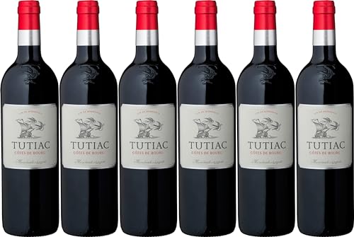 Les Vignerons de Tutiac Côtes de Bourg AOP 2018 Trocken (6 x 0.75 l) von WirWinzer