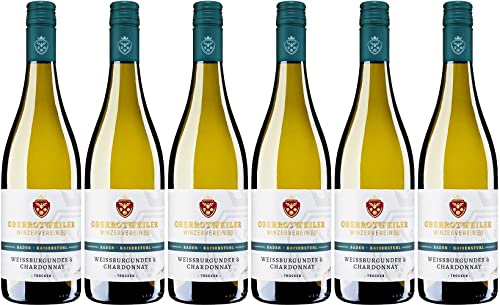 Oberrotweiler Winzerverein Oberrotweiler Weissburgunder & Chardonnay 2023 Trocken (6 x 0.75 l) von WirWinzer