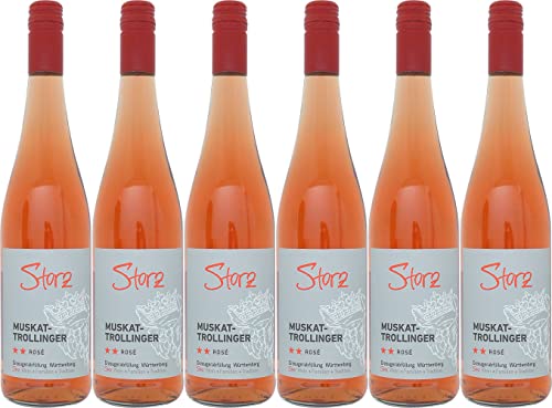 Privatkellerei Storz Muskat-Trollinger Rosé ** 2023 Feinherb (6 x 0.75 l) von WirWinzer