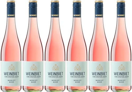 Weinbiet Manufaktur Merlot Rosé von ersten Lagen 2023 Trocken (6 x 0.75 l) von WirWinzer