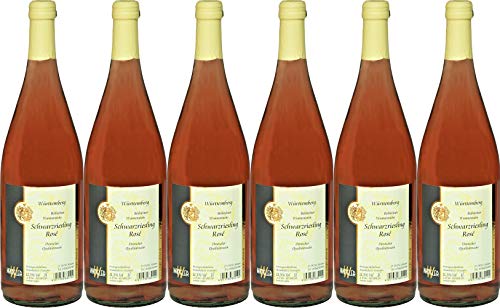 Weinkellerei Wangler Württemberg Schwarzriesling Rosé 2024 Halbtrocken (6 x 1.0 l) von WirWinzer