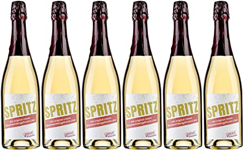 Weinmanufaktur Schneiders SPRITZ mit original rotem Moselweinbergpfirsich-Likör 2021 Trocken (6 x 0.75 l) von WirWinzer