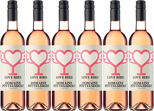 Winzer Domaine Pöttelsdorf LOVE BIRD Rosé 2023 Halbtrocken Bio (6 x 0.75 l) von WirWinzer