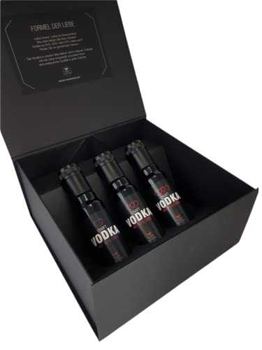 Wodka Probier- und Geschenkset „FORMEL DER LIEBE“ / 3 x 100 ml (3er Pack) von Withal
