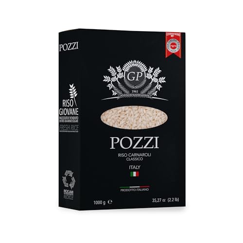 Wizebite's Choice – Authentischer klassischer Carnaroli-Reis POZZI | 500g | Gambero Rosso italienisches Essen 100% Spitzenqualität | Junger Reis | Risottos Raffinierte Gerichte | Carnaroli von WizeBite's Choice