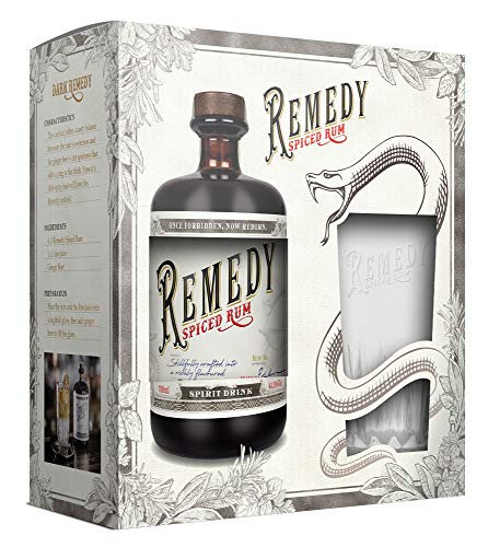 Remedy Spiced Rum 0,7 Liter im Geschenkset mit Glas von Wnaldc