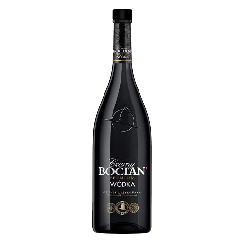 Czarny Bocian Vodka - Klarer Getreidewodka mit langem Flaschenhals - 0,5 Liter, 40% von Bocian