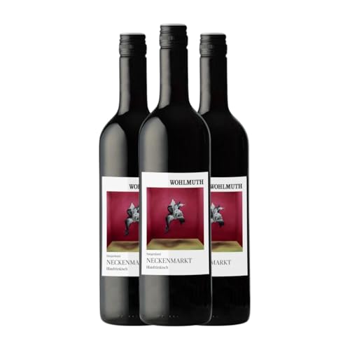 Wohlmuth Blaufränkisch Burgenland 75 cl Rotwein (Karton mit 3 Flaschen von 75 cl) von Wohlmuth