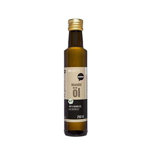 Wohltuer Bio Mandelöl - Nativ gepresst und 100% rein - Natur pur (2 Flaschen a 250ml = 500 ml) von Wohltuer