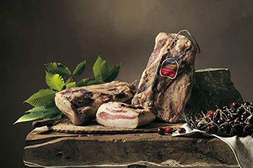 Italienische Guanciale di Sauris - Schweinebacke leicht gräuchert und luftgetrocknet aus dem Carnia Tal, Wolf Sauris (1600gr) von Wolf Sauris