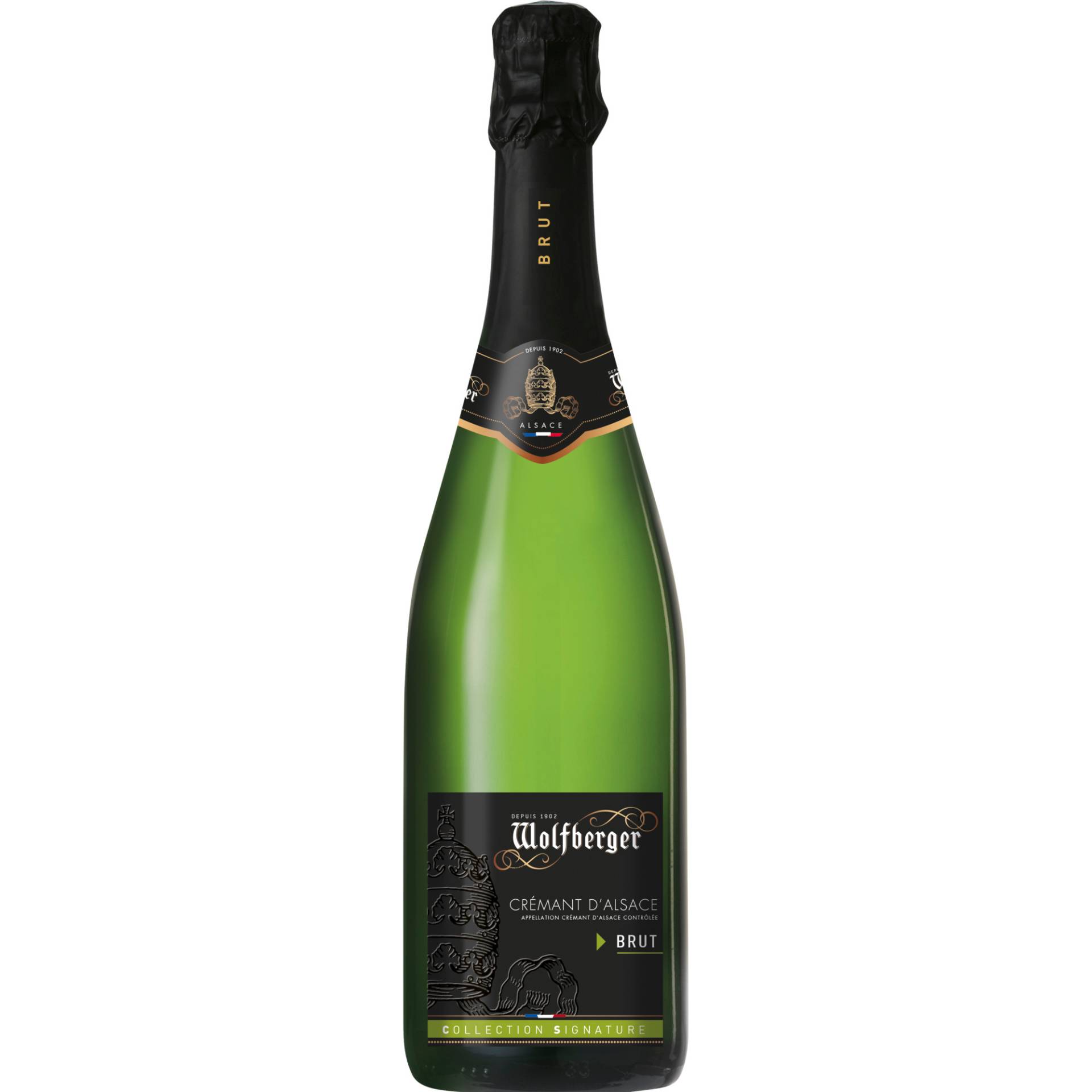 Wolfberger Crémant d’Alsace Collection Signature, Brut, Crémant d'Alsace AOP, Elsass, Schaumwein von Wolfberger, 6 Grande Rue, F-68420 Eguisheim