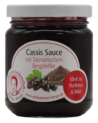 Wolfram Berge Cassis Sauce mit Tasmanischem Bergpfeffer, 3er Pack (3 x 200ml) von Wolfram Berge