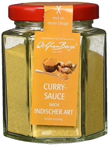 Wolfram Berge Curry-Sauce nach indischer Art - Zubereitung für Currysauce, 3er Pack (3 x 100 g) von Wolfram Berge