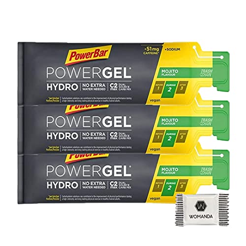 Powerbar Powergel Hydro 3 x 67ml + GRATIS Womanda Dextro Energy (Mojito) von Womanda