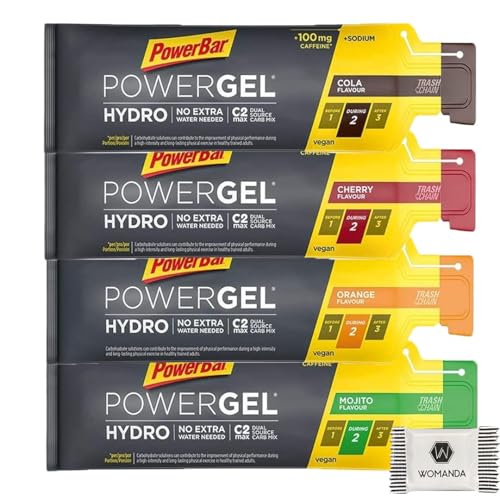 Womanda Powerbar Powergel Hydro Mixbox - Alle Geschmäcker (4 x 67ml) von Womanda