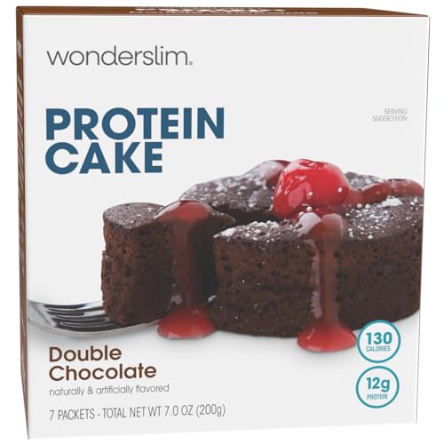 WonderSlim Protein Cake Mix, Double Chocolate, 12g Protein, Low Carb (7ct) von WonderSlim