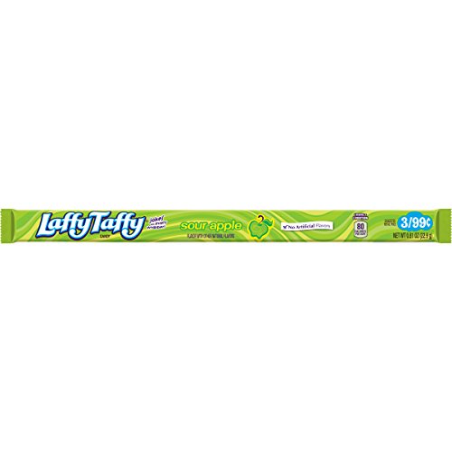 Wonka Laffy Taffy Seil, Saurer Apfel. 23 gramm Pakete(Paket mit 96) von Wonka