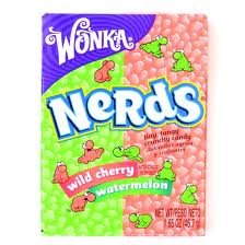 Wonka Nerds Wildkirsche und Wassermelone, 46,7 g, 2 Stück von Wonka