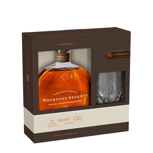 WOODFORD RESERVE WOODFORD RESERVE BOURBON WHISKEY KENTUCKY STRAIGHT GLASS PACK 70 CL von Woodford Reserve