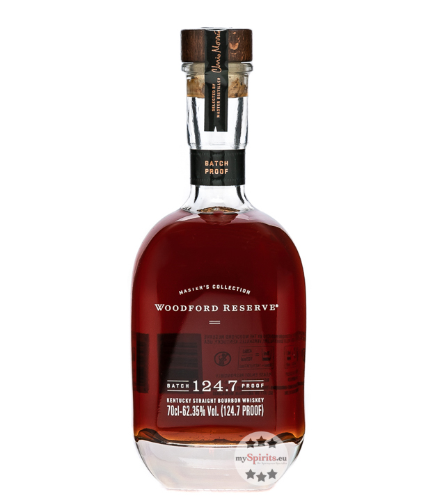 Woodford Reserve 124.7 Batch Proof Bourbon Whiskey (62,35 % vol, 0,7 Liter) von Woodford Reserve