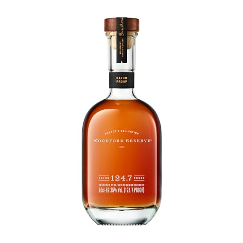 Woodford Reserve Batch Proof 124.7 - Ultra Premium Whiskey - Ein Mix aus kräftigem Getreide, süßen Aromen bis hin zu Frucht- und Blumennoten -0.7L/64.35% Vol. von Woodford Reserve