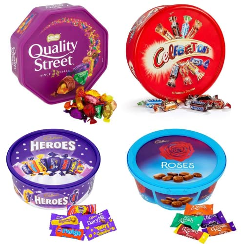 Christmas Tubs - Celebrations, Heroes, Quality Street and Roses von Wowboxme