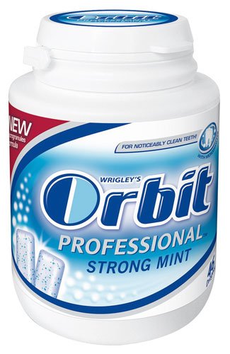 Wrigley's Orbit Professional Strong Mint Dragees, zuckerfrei, Dose - 64gr von Wrigley's Orbit