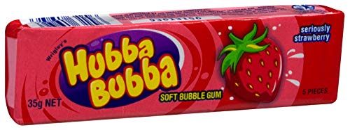 Wrigley Hubba Bubba Strawberry 35G x 20 von Wrigley's