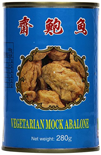 Wu Chung Mock Abalone, vegetarisch, (Chai Powyu), 4er Pack (4 x 280g) von Wu Chung