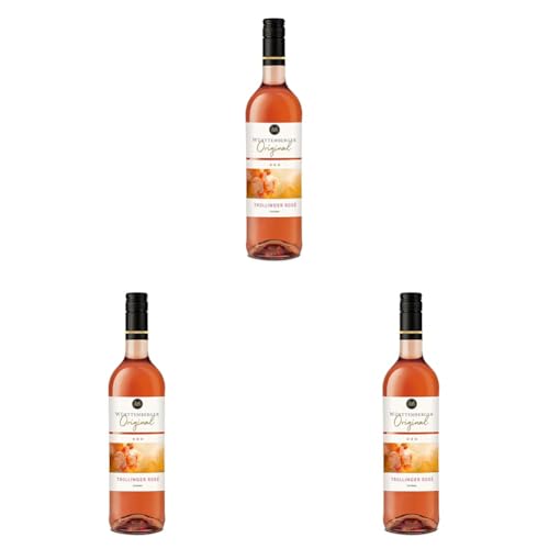 Württemberger Original Trollinger Rosé Qw trocken (6 x 0,75l) (Packung mit 3) von Württemberger Wein