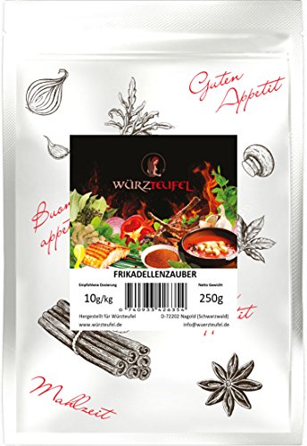 Frikadellenzauber, Frikadellen - Gewürzzubereitung mit feinen Kräutern nach süddeutscher Art. Beutel 250g. von Würzteufel