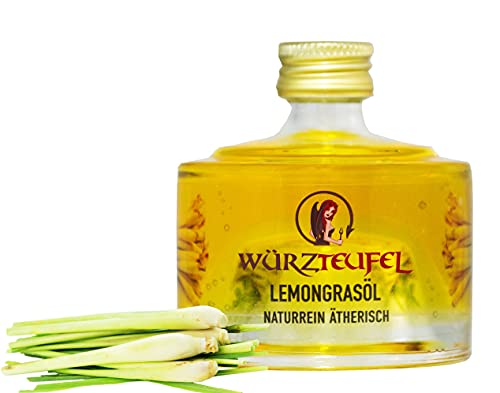 Lemongras - Öl Zitronengras - Öl 100% naturrein, rein ätherisch. Flasche 40ml von Würzteufel