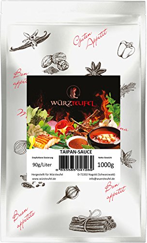 Tai – Pan Soße, traditionelle süß – scharfe Thailändische TaiPan Sauce. Vegan, Frei von Geschmacksverstärkern. Beutel 1000g (ca. 350 Portionen). von Würzteufel