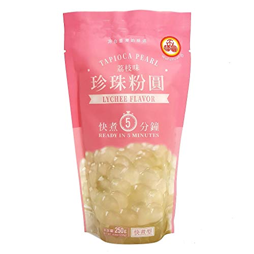 WuFuYuan Tapioca Pearl Litschi Geschmack, 250 Gramm von WufuYuan