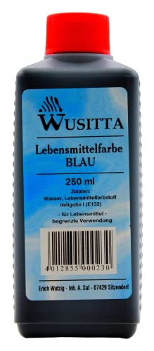 Wusitta Lebensmittelfarbe Blau, 18er Pack (18 x 250ml) von Wusitta