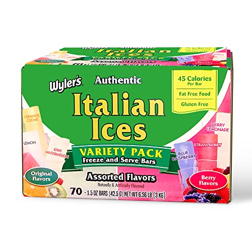 Wyler's Authentic Freezer Pops, Original, 70 Count ((35) Original & (35) Berry/Cherry) von WYLER'S