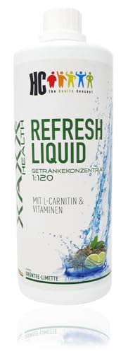 XAXX HC Refresh Liquid GRÜNTEE LIMETTE Konzentrat 1:120, 1 Liter, zuckerfreier Sirup von XAXX