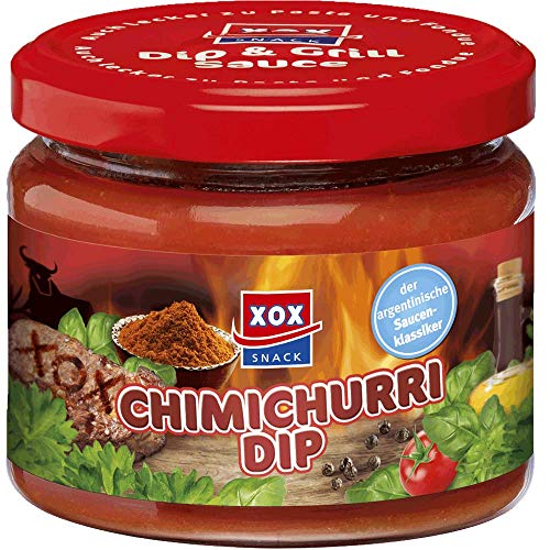 XOX Chimichurri Dip würzige Sauce mit Tomaten und Peffer 270ml von XOX Gebäck GmbH