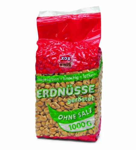 XOX Erdnüsse ungesalzen, 1er Pack (1 x 1 kg) von XOX