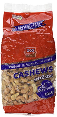 XOX Gebäck Cashews geröstet und gesalzen, 500 g von XOX