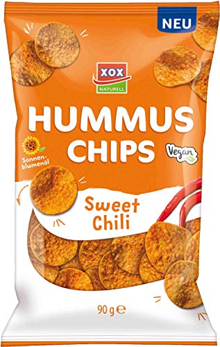 XOX Gebäck Hummuschips Sweet Chili, 12er Pack (12 x 90 g) von XOX