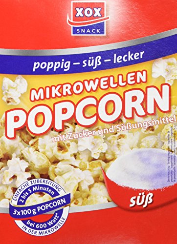 XOX Microwellen-Popcorn Süß, 300 g von XOX