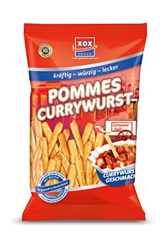 XOX Pommes Snack Currywurst, 6er Pack (6 x 125 g) von XOX