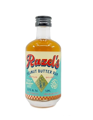 XXL-Drinks Razels Peanut Butter Rum Miniatur 0,05l 38,1 Prozent vol. Erdnussbutter Kleinflasche von XXL-Drinks