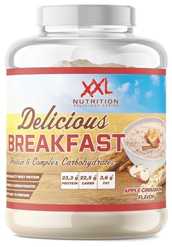 XXL Nutrition - Delicious Breakfast - Perfektes Frühstück, Porridge mit Protein, Frühstücksbrei - 2500 Gramm - Apfel Zimt von XXL Nutrition