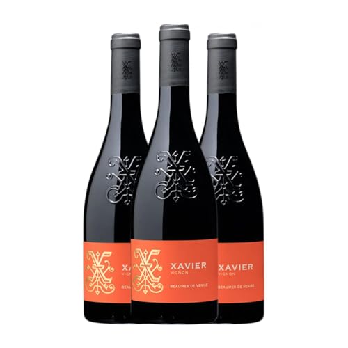 Xavier Vignon Beaumes de Venise 75 cl Rotwein (Karton mit 3 Flaschen von 75 cl) von Xavier Vignon