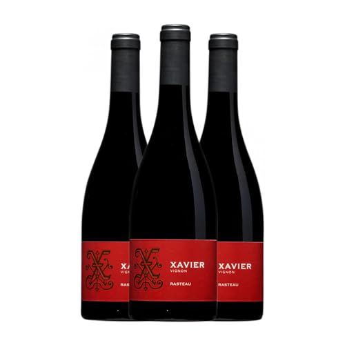 Xavier Vignon Vin de Pays Rasteau 75 cl (Schachtel mit 3 Flaschen von 75 cl)