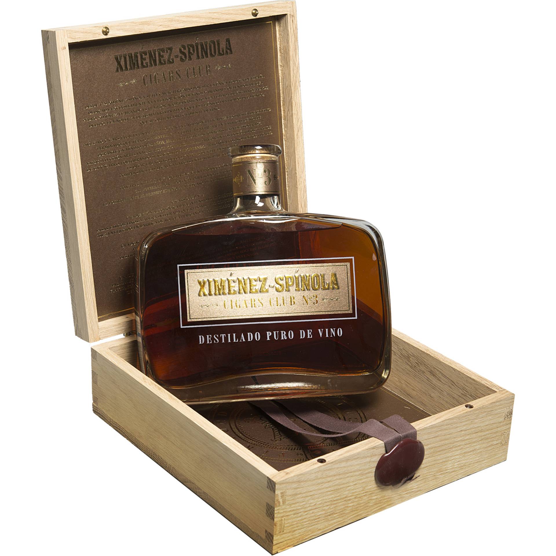 Ximénez-Spínola Brandy Cigars Club No. 3  0.7L 46.1% Vol. Brandy aus Spanien von Ximénez-Spinola