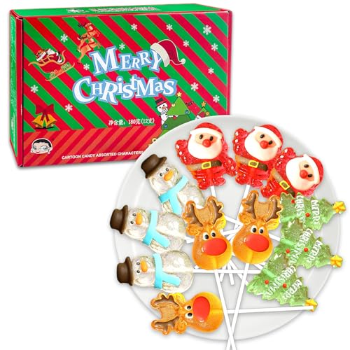 Weihnachts Süßigkeiten, Weihnachts Zuckerstangen Essbar, Weihnachtsmann Süßigkeiten, Süßigkeiten Adventskalender, Einzeln Verpackt, Weihnachtsgeschenk von Xionghonglong